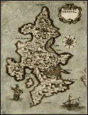 DSH Zante map engraving